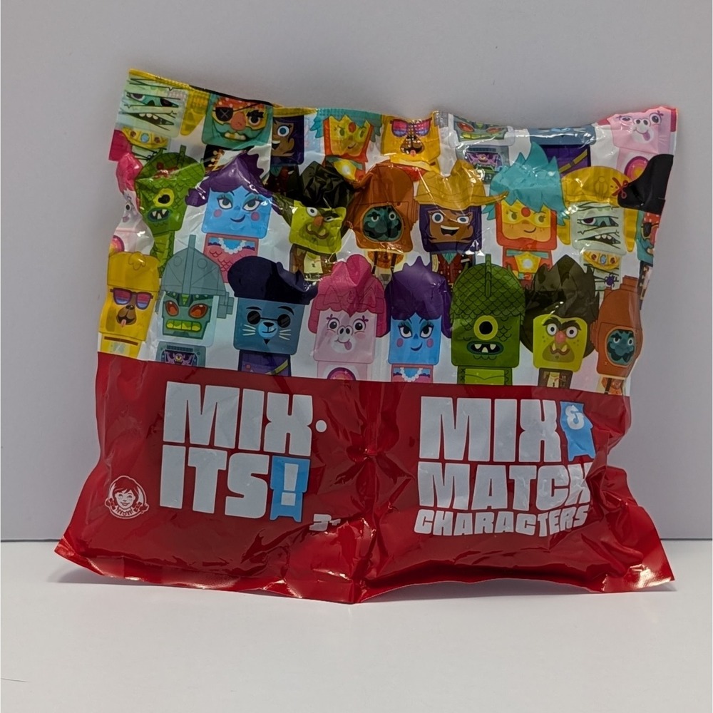 NIB Wendy's kids meal toy MIX-ITS! Mix & Match Characters 2019